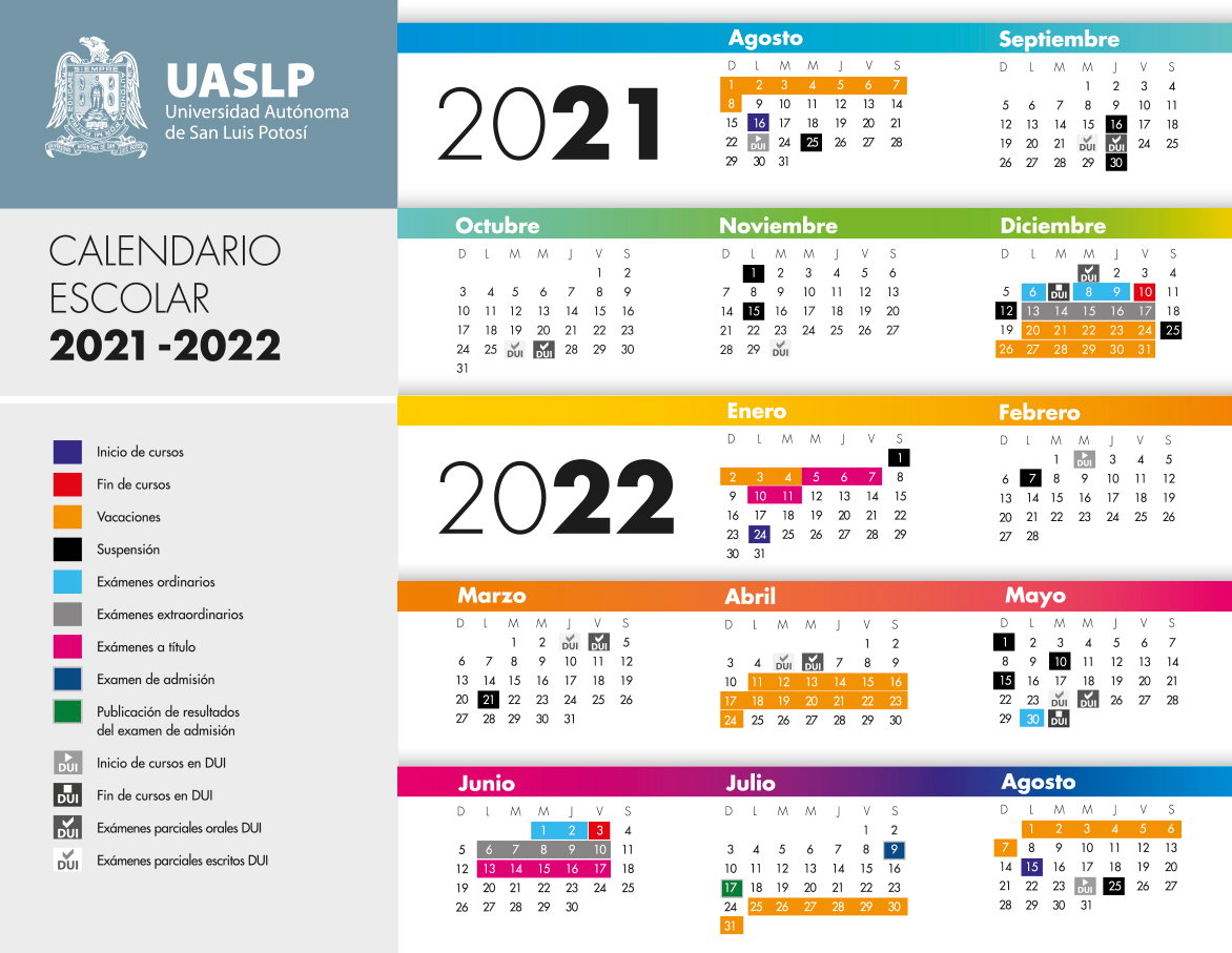 Calendario 2021-2022